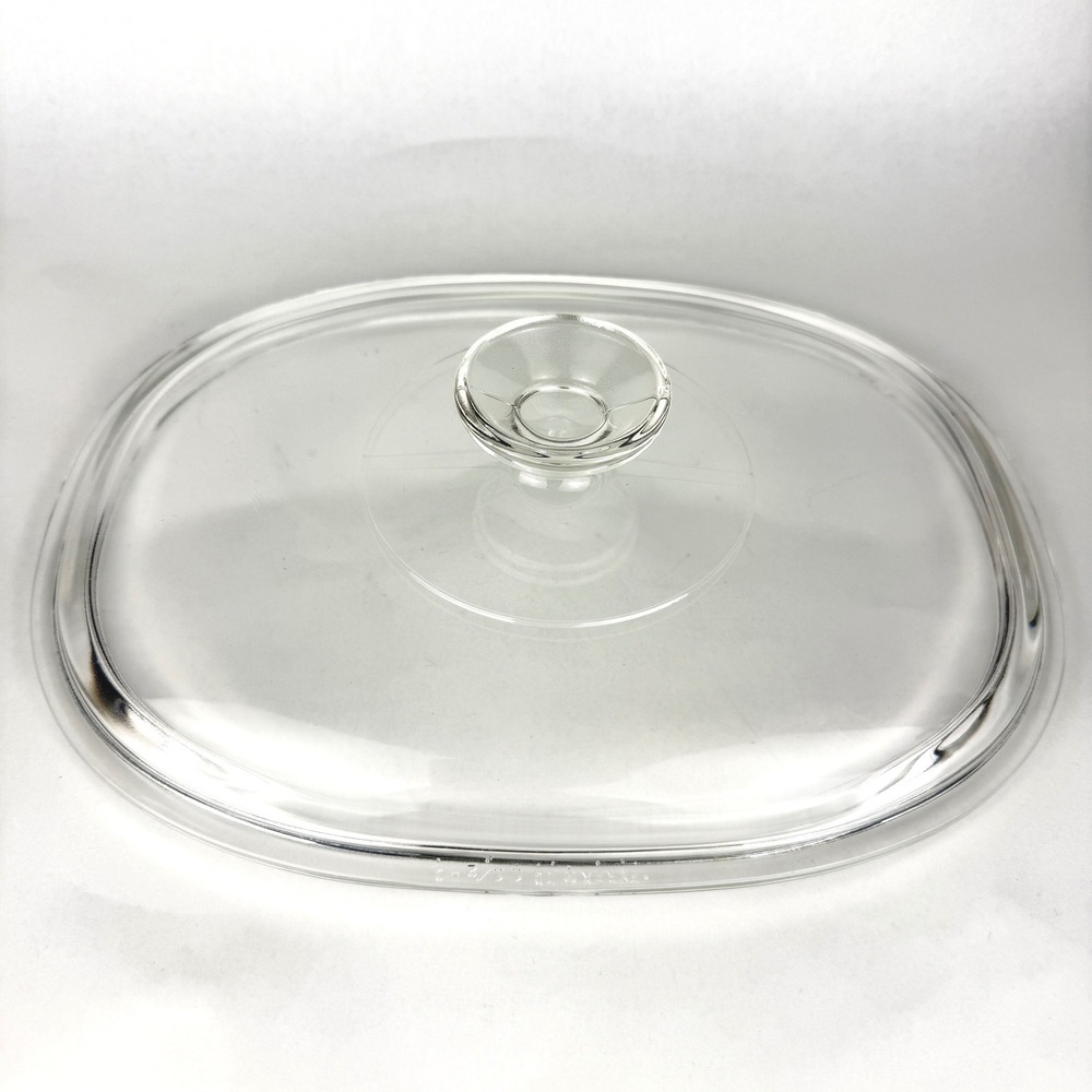 Vintage PYREX DC 1 1/2-C Clear Glass Oval Lid Corning Ware Replacement